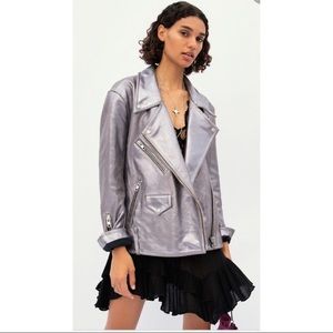 Free people leather jacket